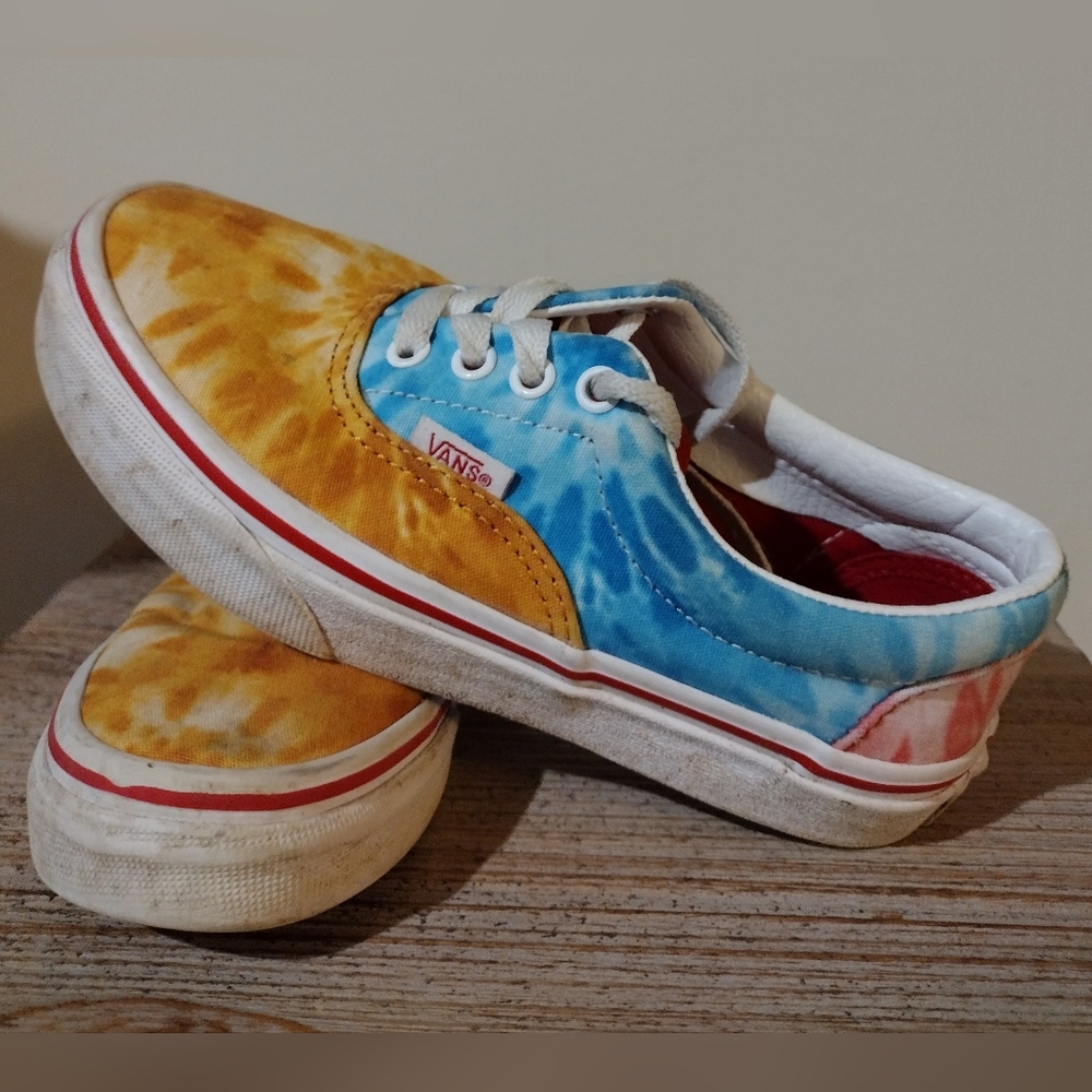 Vans Tie-dye Era Canvas Low Tops Kids Shoe Size 1.5